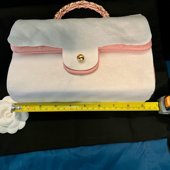 Chanel Mini Rectangular Flap Top Handle Caviar (Light Pink) - Picture 15 of 16